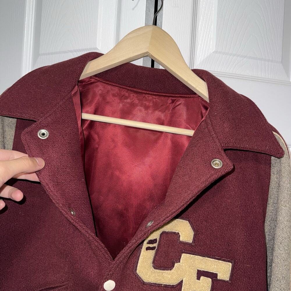 Vintage 1960s Wool Letterman Varsity Jacket Size Medium - Picture 3 of 7